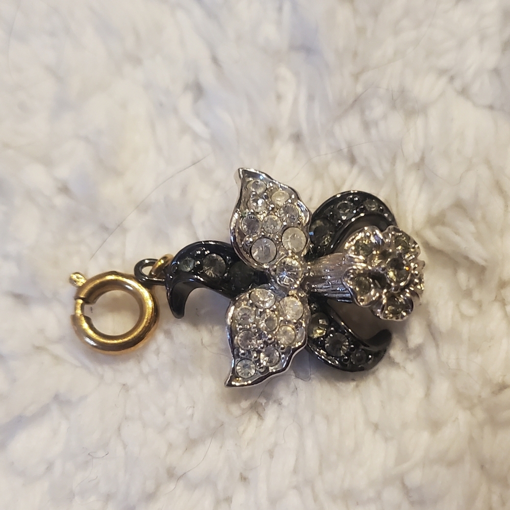 Elegant Vintage Orchid Charm By Nolan Miller